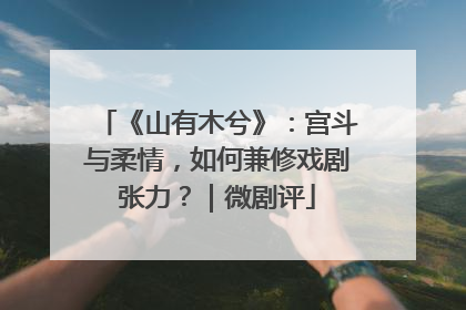 《山有木兮》：宫斗与柔情，如何兼修戏剧张力？｜微剧评
