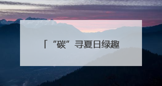 “碳”寻夏日绿趣，“全国低碳日”烟台主场活动举行