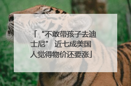 “不敢带孩子去迪士尼” 近七成美国人觉得物价还要涨