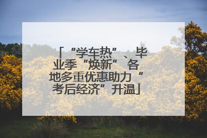 “学车热”、毕业季“焕新” 各地多重优惠助力“考后经济”升温