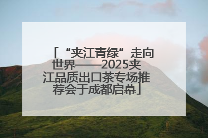 “夹江青绿”走向世界——2025夹江品质出口茶专场推荐会于成都启幕