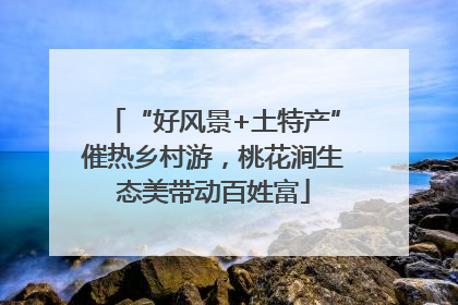 “好风景+土特产”催热乡村游，桃花涧生态美带动百姓富