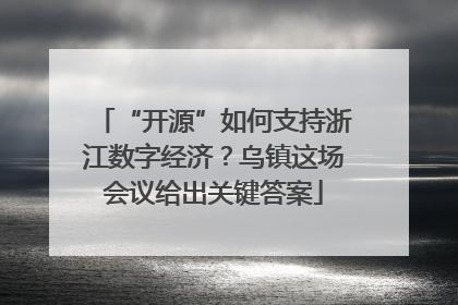 “开源”如何支持浙江数字经济？乌镇这场会议给出关键答案