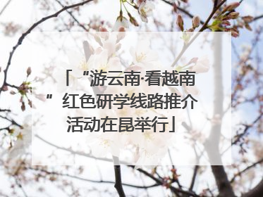 “游云南·看越南”红色研学线路推介活动在昆举行