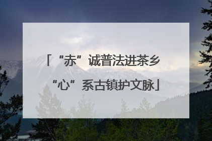“赤”诚普法进茶乡 “心”系古镇护文脉