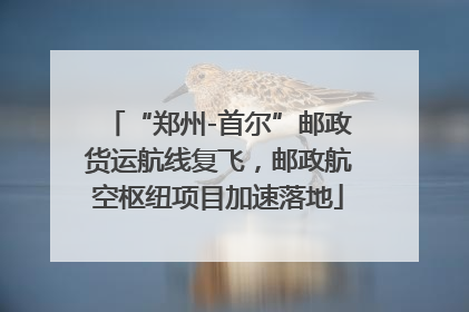 “郑州-首尔”邮政货运航线复飞，邮政航空枢纽项目加速落地