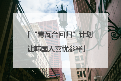 “青瓦台回归”计划让韩国人喜忧参半