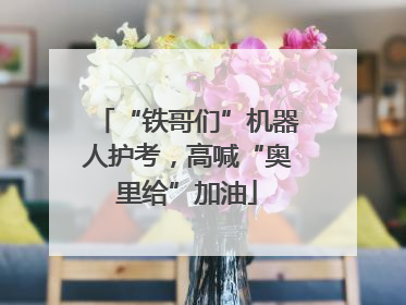 “铁哥们”机器人护考，高喊“奥里给”加油