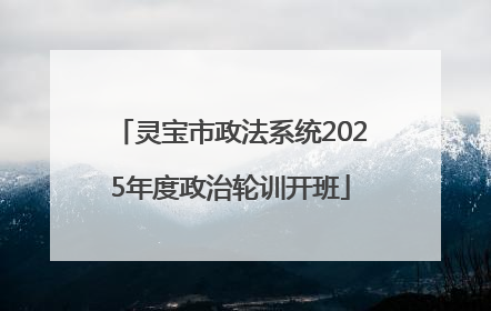 灵宝市政法系统2025年度政治轮训开班