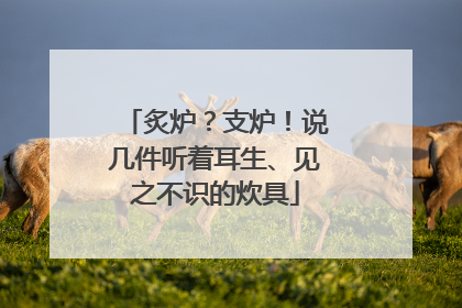 炙炉？支炉！说几件听着耳生、见之不识的炊具