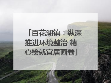 百花湖镇：纵深推进环境整治 精心绘就宜居画卷