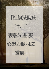 社旗法院庆 “七一” 表彰先进 凝心聚力促司法发展