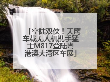 空陆双侠！天鹰车载无人机携手猛士M817登陆粤港澳大湾区车展