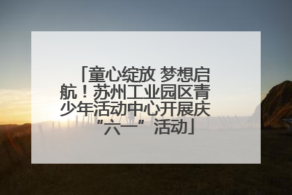 童心绽放 梦想启航！苏州工业园区青少年活动中心开展庆“六一”活动