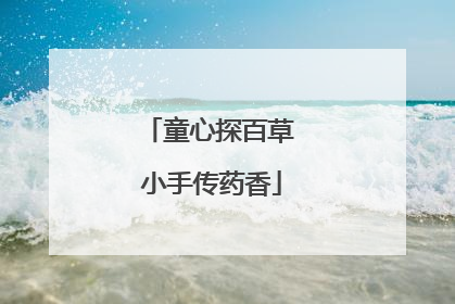 童心探百草 小手传药香