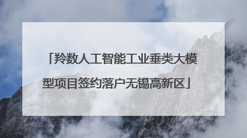 羚数人工智能工业垂类大模型项目签约落户无锡高新区