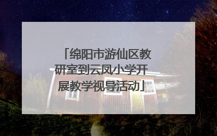 绵阳市游仙区教研室到云凤小学开展教学视导活动