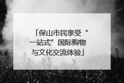 保山市民享受“一站式”国际购物与文化交流体验