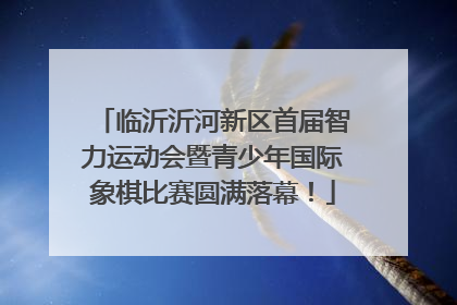 临沂沂河新区首届智力运动会暨青少年国际象棋比赛圆满落幕！