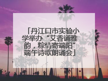 丹江口市实验小学举办“艾香诵雅韵，粽情寄端阳”端午诗歌朗诵会