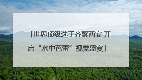 世界顶级选手齐聚西安 开启“水中芭蕾”视觉盛宴
