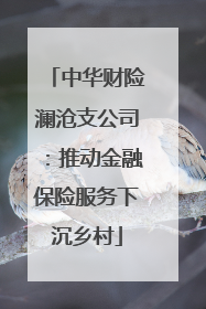 中华财险澜沧支公司：推动金融保险服务下沉乡村
