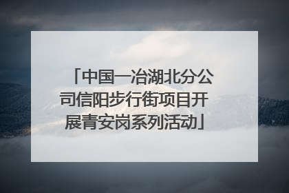 中国一冶湖北分公司信阳步行街项目开展青安岗系列活动