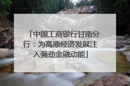 中国工商银行甘南分行：为高原经济发展注入强劲金融动能