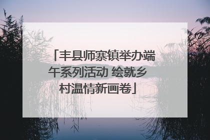 丰县师寨镇举办端午系列活动 绘就乡村温情新画卷