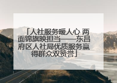 人社服务暖人心 两面锦旗映担当——东昌府区人社局优质服务赢得群众双赞誉