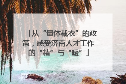 从“量体裁衣”的政策，感受济南人才工作的“精”与“暖”