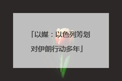 以媒：以色列筹划对伊朗行动多年
