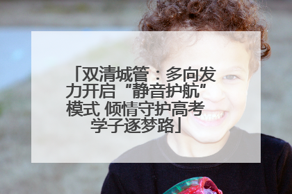 双清城管：多向发力开启“静音护航”模式 倾情守护高考学子逐梦路