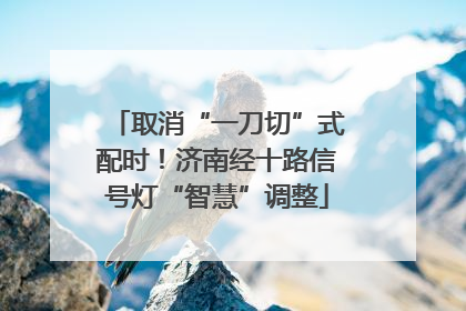 取消“一刀切”式配时！济南经十路信号灯“智慧”调整