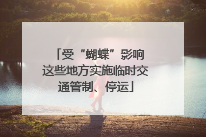 受“蝴蝶”影响 这些地方实施临时交通管制、停运