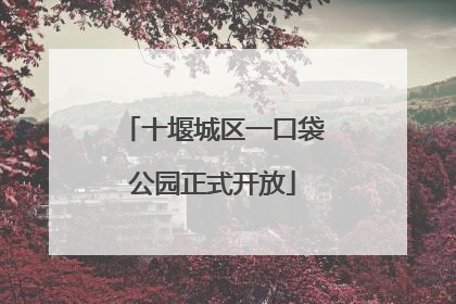 十堰城区一口袋公园正式开放