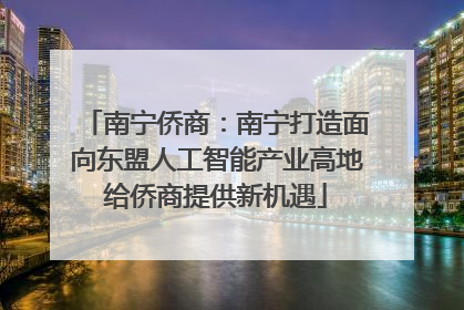 南宁侨商：南宁打造面向东盟人工智能产业高地给侨商提供新机遇