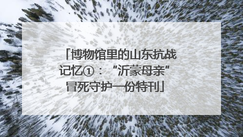 博物馆里的山东抗战记忆①：“沂蒙母亲”冒死守护一份特刊