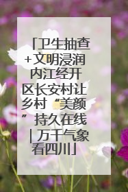 卫生抽查+文明浸润 内江经开区长安村让乡村“美颜”持久在线｜万千气象看四川