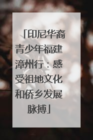 印尼华裔青少年福建漳州行：感受祖地文化和侨乡发展脉搏