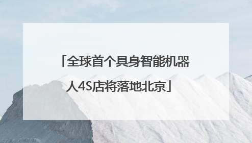 全球首个具身智能机器人4S店将落地北京