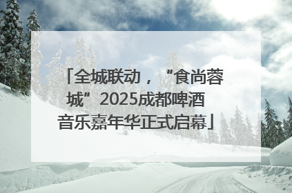 全城联动，“食尚蓉城”2025成都啤酒音乐嘉年华正式启幕