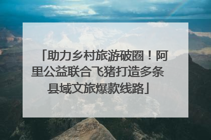 助力乡村旅游破圈！阿里公益联合飞猪打造多条县域文旅爆款线路