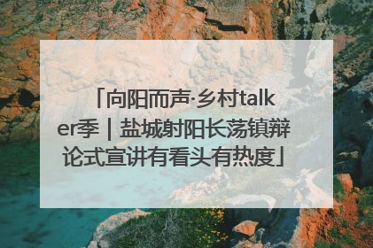 向阳而声·乡村talker季｜盐城射阳长荡镇辩论式宣讲有看头有热度