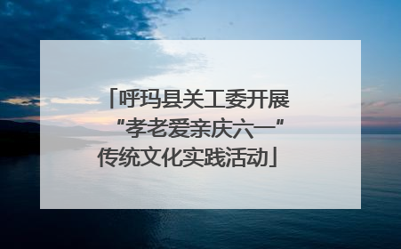 呼玛县关工委开展“孝老爱亲庆六一”传统文化实践活动