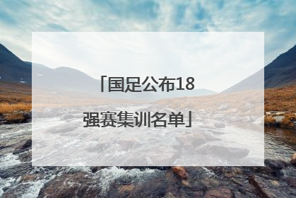 国足公布18强赛集训名单