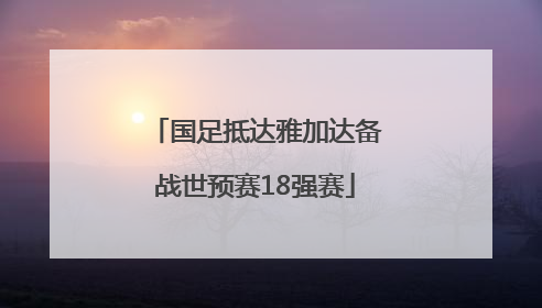 国足抵达雅加达备战世预赛18强赛