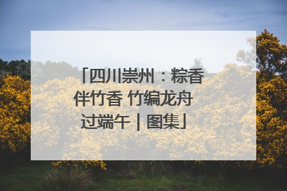 四川崇州：粽香伴竹香 竹编龙舟过端午｜图集