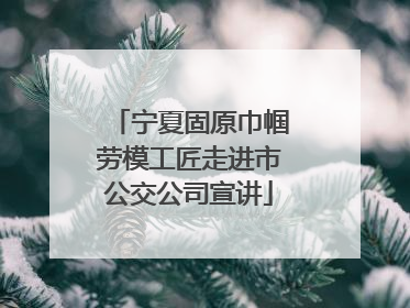 宁夏固原巾帼劳模工匠走进市公交公司宣讲