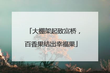 大棚架起致富桥，百香果结出幸福果